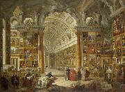 Giovanni Paolo Pannini Interior of a Picture Gallery with the Collection of Cardinal Silvio Valenti Gonzaga oil painting reproduction